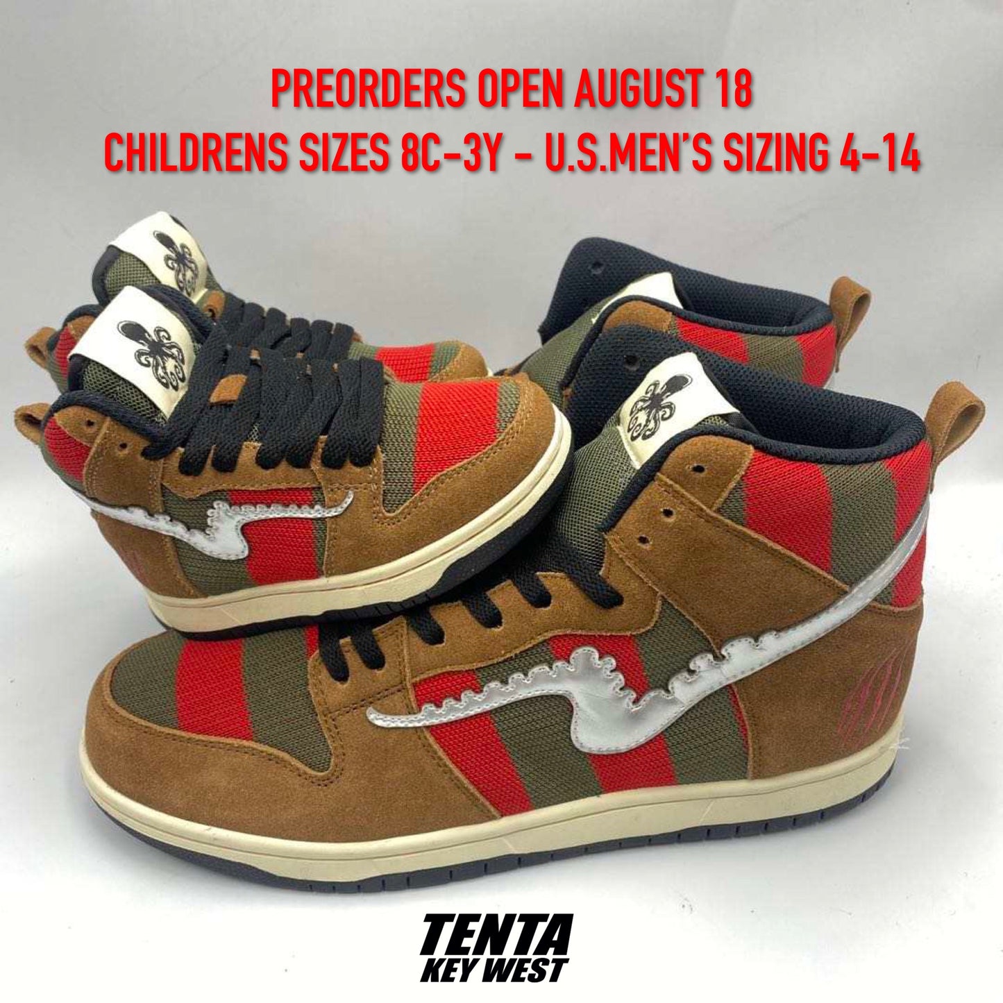 TENTA "Wanna Get High...tops?" ADULT size sneakers