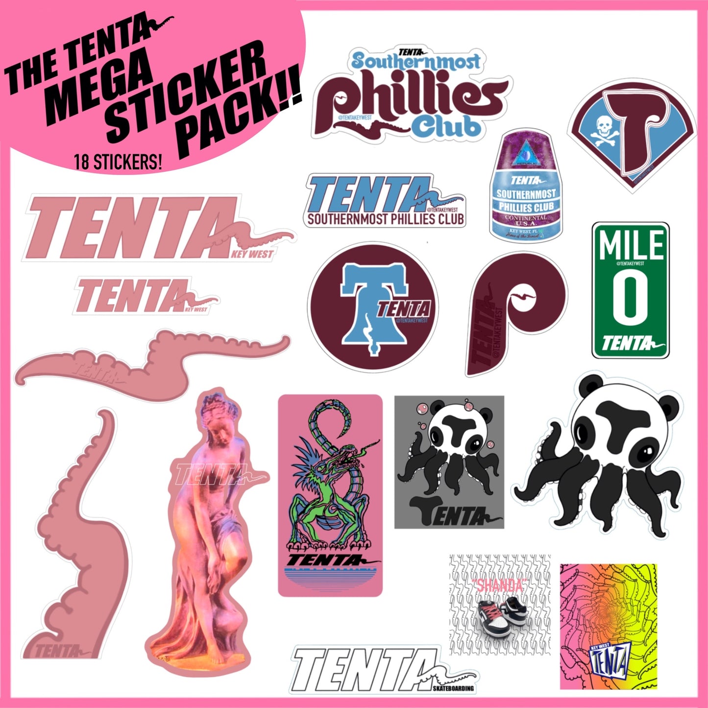 TENTA MEGA STICKER PACK!
