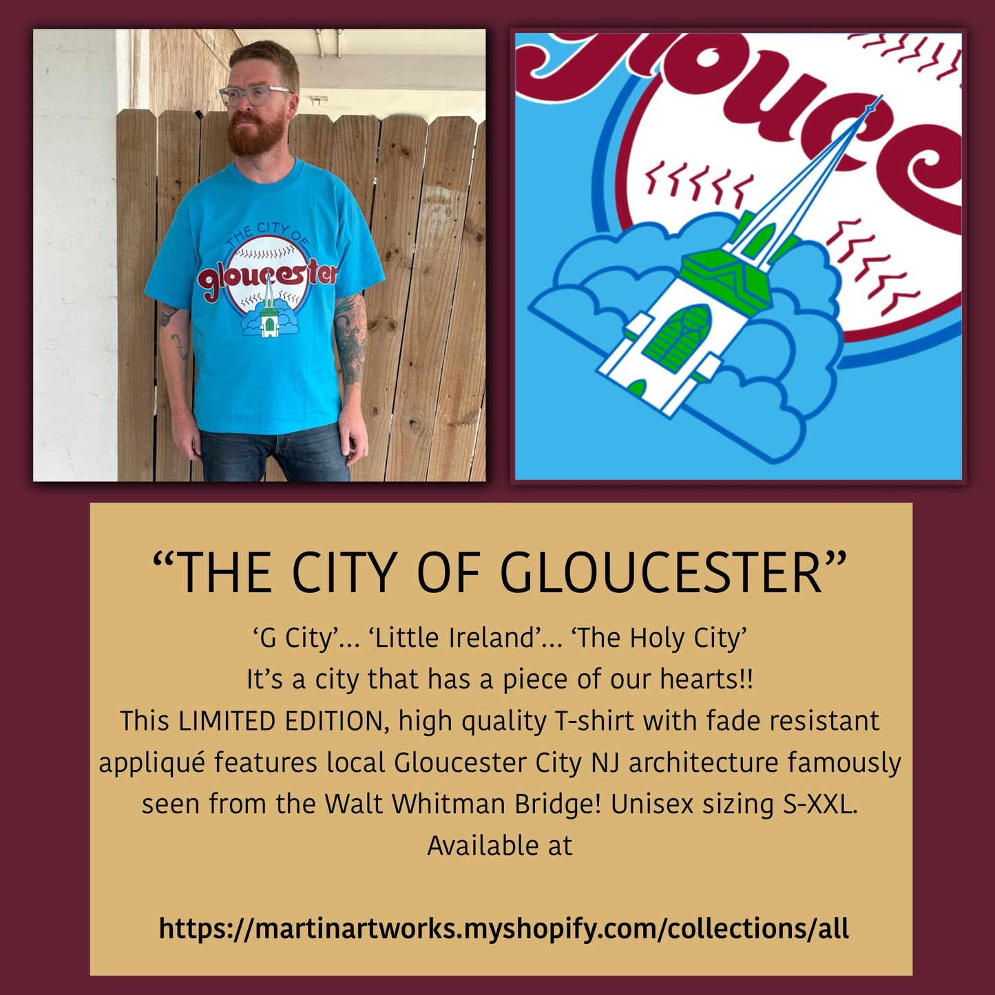 "The CIty of Gloucester" T Shirt